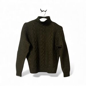 Madewell Grenville Cableknit Mockneck Sweater